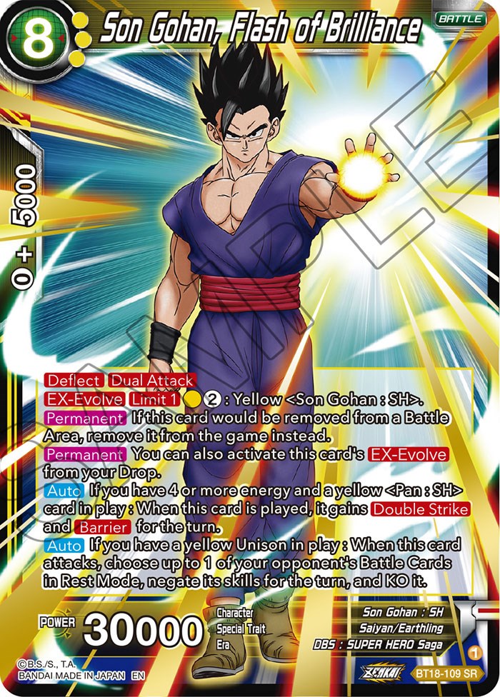 Son Gohan, Flash of Brilliance (BT18-109) [Dawn of the Z-Legends] | Mindsight Gaming