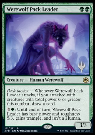 Werewolf Pack Leader (Promo Pack) [Dungeons & Dragons: Adventures in the Forgotten Realms Promos] | Mindsight Gaming