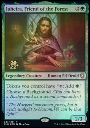 Jaheira, Friend of the Forest [Commander Legends: Battle for Baldur's Gate Prerelease Promos] | Mindsight Gaming