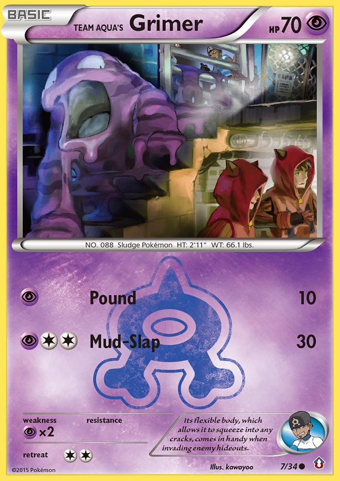 Team Aqua's Grimer (7/34) [XY: Double Crisis] | Mindsight Gaming