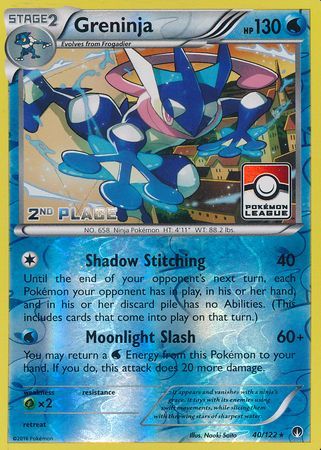 Greninja (40/122) (League Promo 2nd Place) [XY: BREAKpoint] | Mindsight Gaming