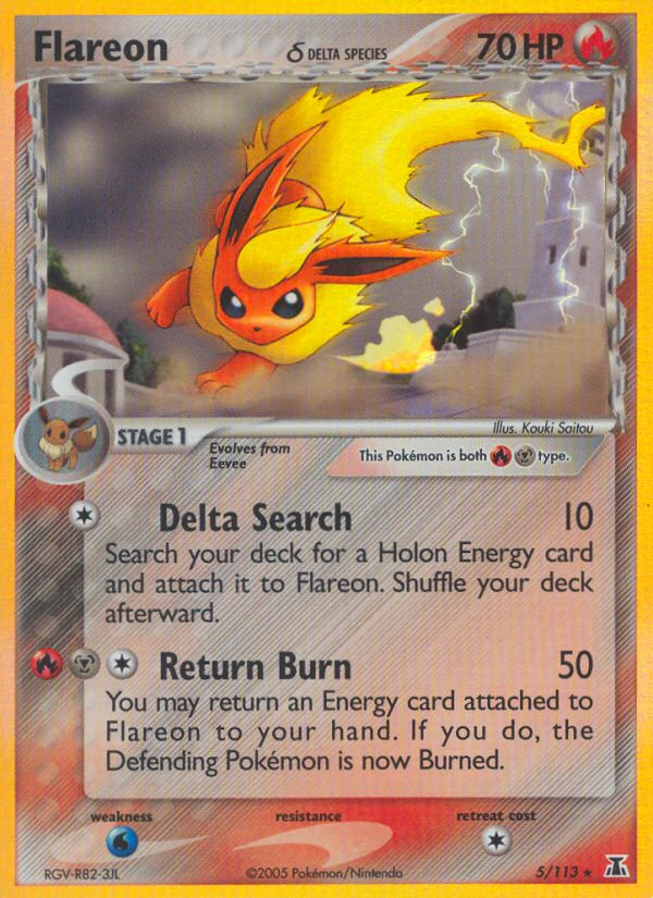 Flareon (5/113) (Delta Species) [EX: Delta Species] | Mindsight Gaming