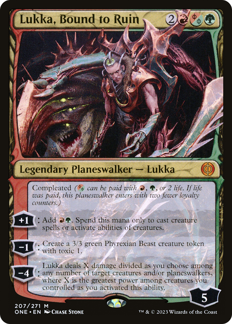 Lukka, Bound to Ruin [Phyrexia: All Will Be One] | Mindsight Gaming