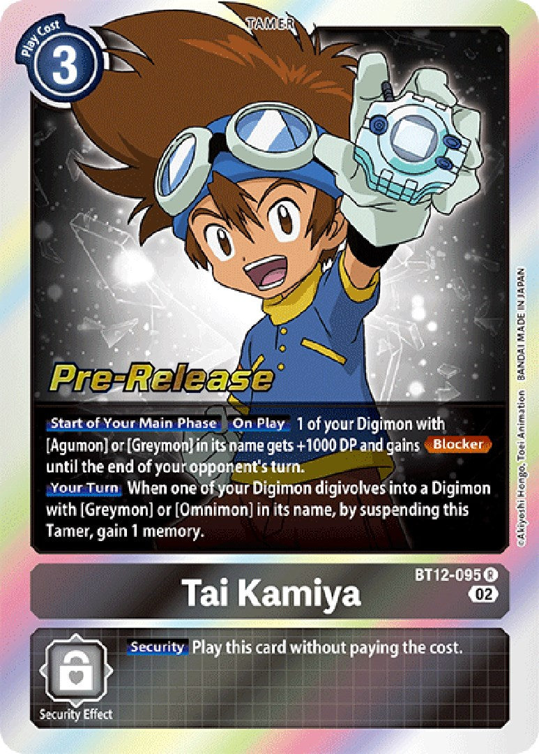 Tai Kamiya [BT12-095] [Across Time Pre-Release Cards] | Mindsight Gaming