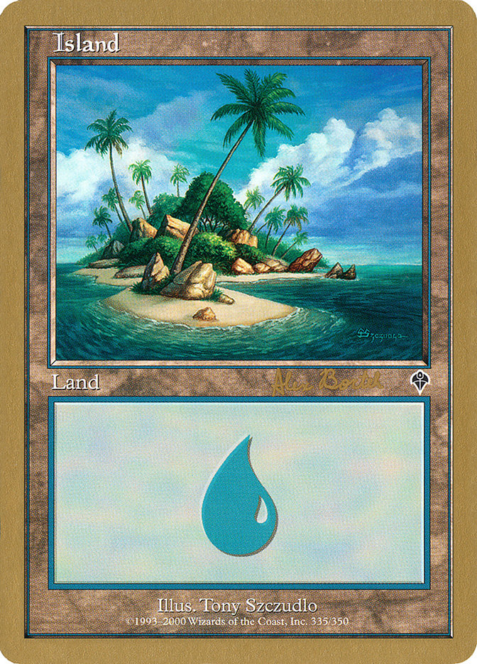 Island (ab335b) (Alex Borteh) [World Championship Decks 2001] | Mindsight Gaming