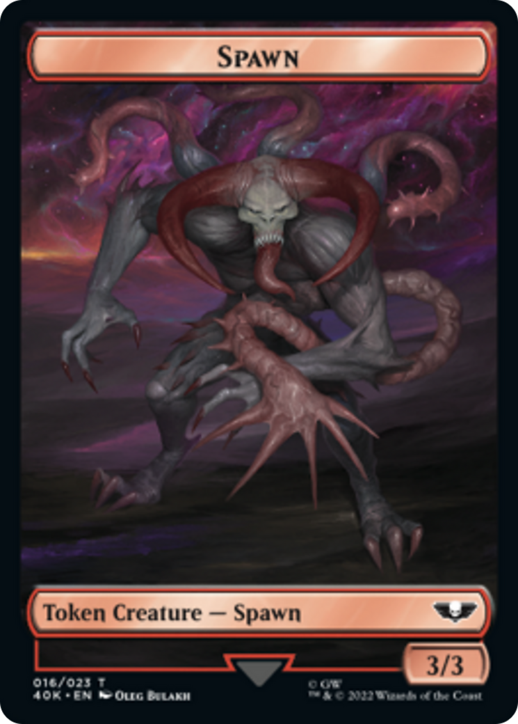 Spawn // Blue Horror (Surge Foil) [Universes Beyond: Warhammer 40,000 Tokens] | Mindsight Gaming