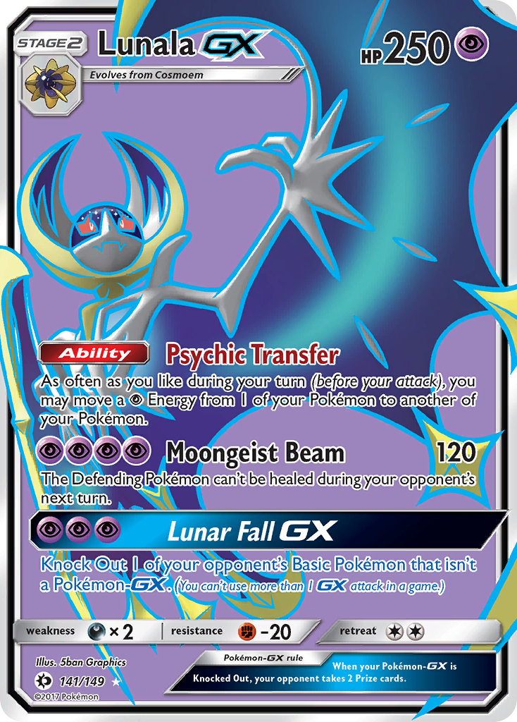 Lunala GX (141/149) [Sun & Moon: Base Set] | Mindsight Gaming