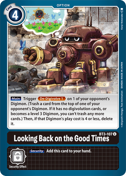 Looking Back on the Good Times [BT3-107] [Release Special Booster Ver.1.0] | Mindsight Gaming