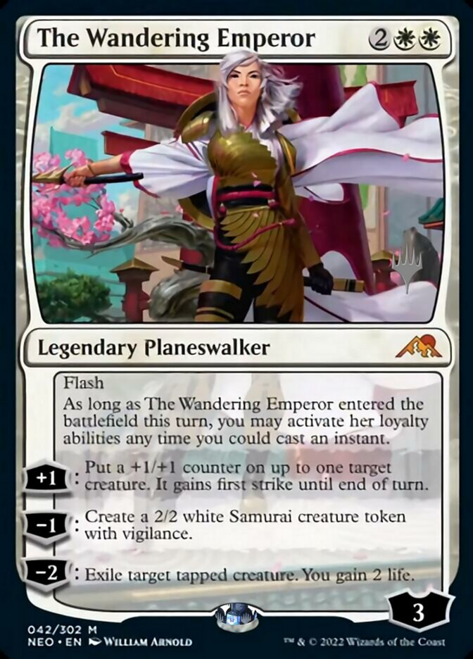 The Wandering Emperor (Promo Pack) [Kamigawa: Neon Dynasty Promos] | Mindsight Gaming