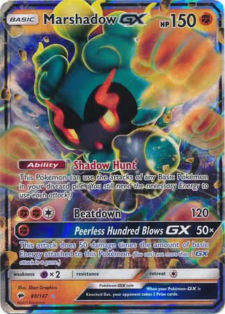 Marshadow GX (80/147) (Jumbo Card) [Sun & Moon: Burning Shadows] | Mindsight Gaming