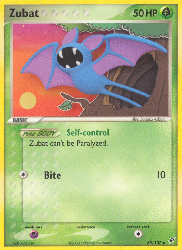 Zubat (83/107) [EX: Deoxys] | Mindsight Gaming