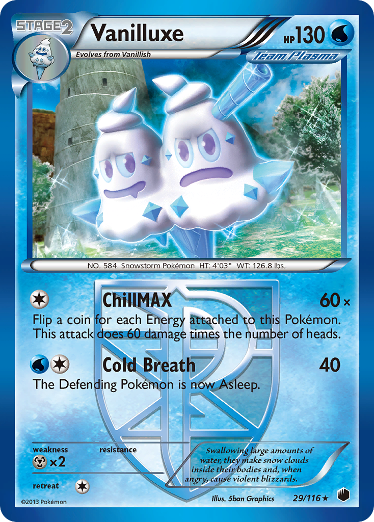 Vanilluxe (29/116) [Black & White: Plasma Freeze] | Mindsight Gaming