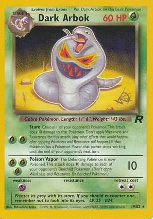 Dark Arbok (19/82) (W Stamped Promo) [Team Rocket Unlimited] | Mindsight Gaming