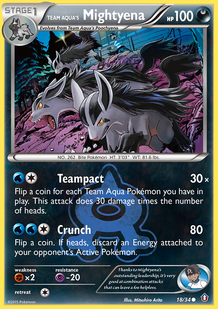 Team Aqua's Mightyena (18/34) [XY: Double Crisis] | Mindsight Gaming