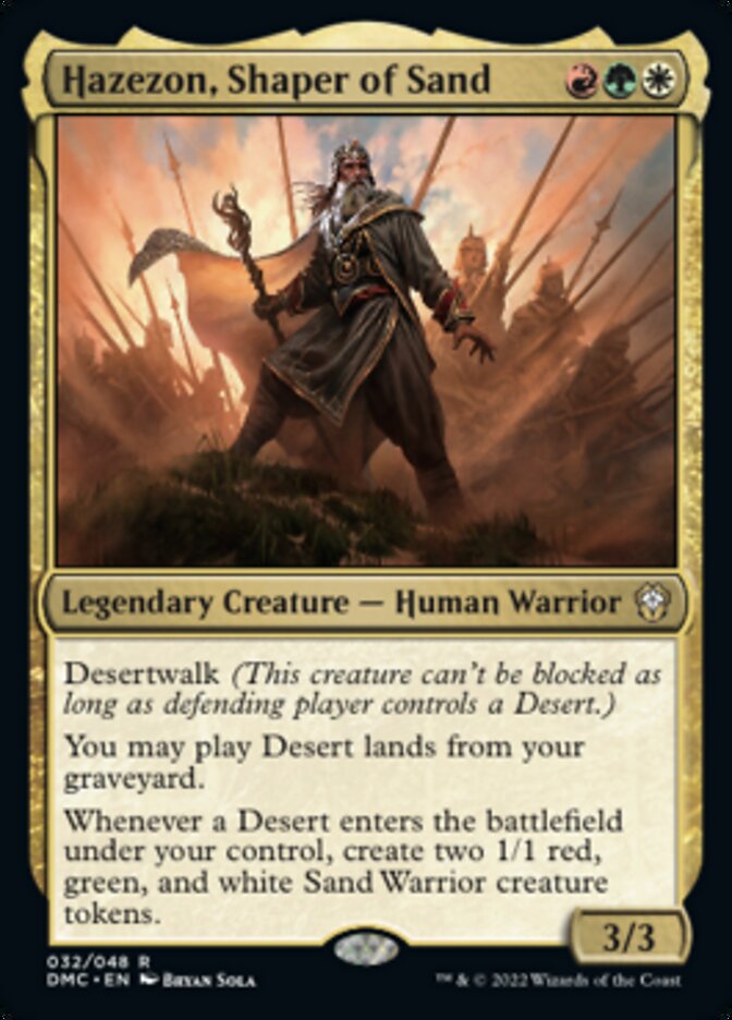 Hazezon, Shaper of Sand [Dominaria United Commander] | Mindsight Gaming