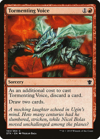 Tormenting Voice [Dragons of Tarkir] | Mindsight Gaming