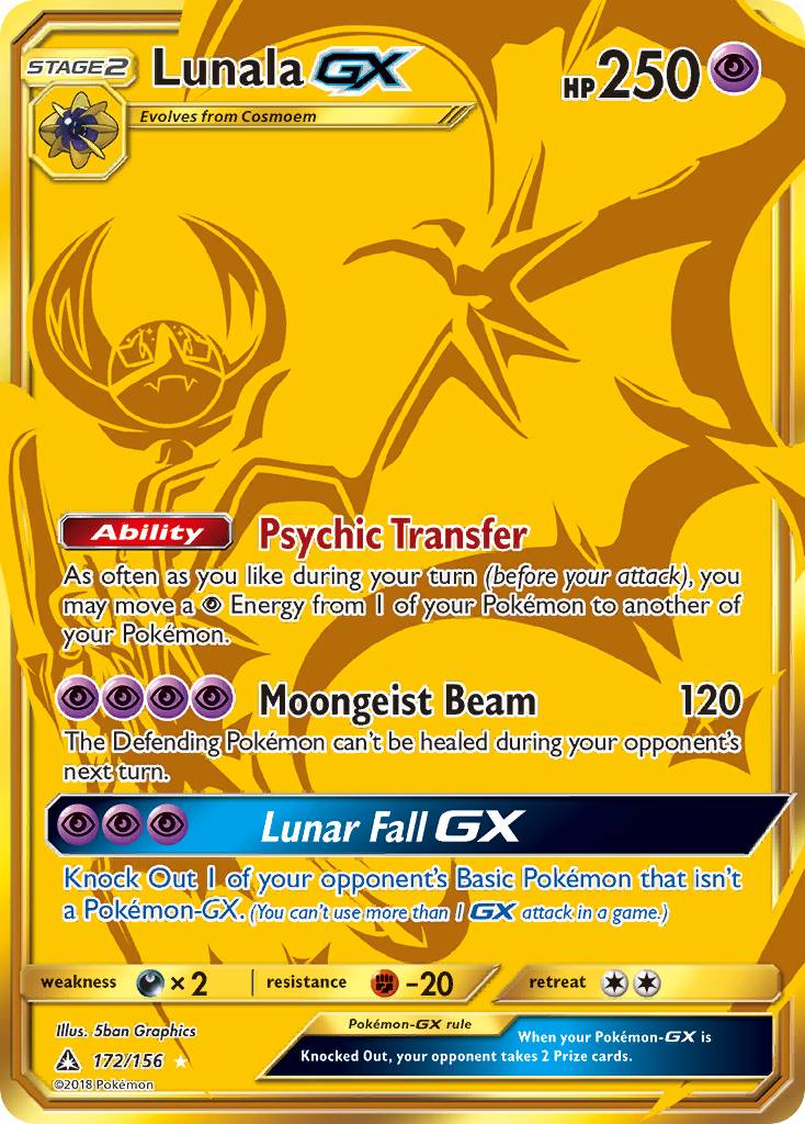 Lunala GX (172/156) [Sun & Moon: Ultra Prism] | Mindsight Gaming