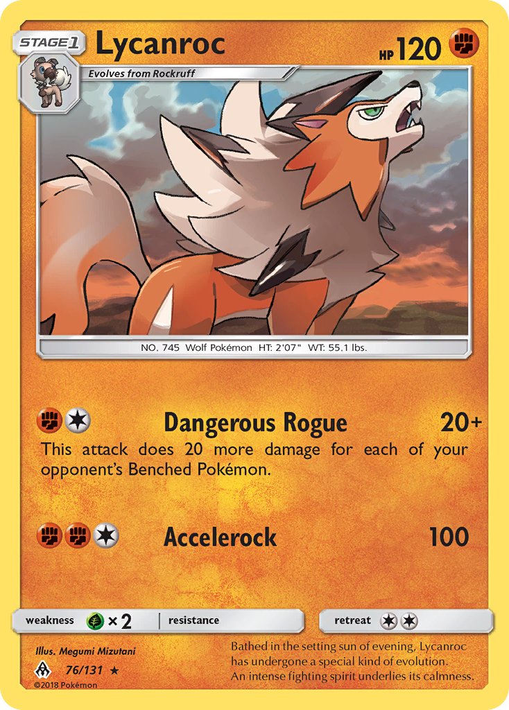 Lycanroc (76/133) (Theme Deck Exclusive) [Sun & Moon: Forbidden Light] | Mindsight Gaming