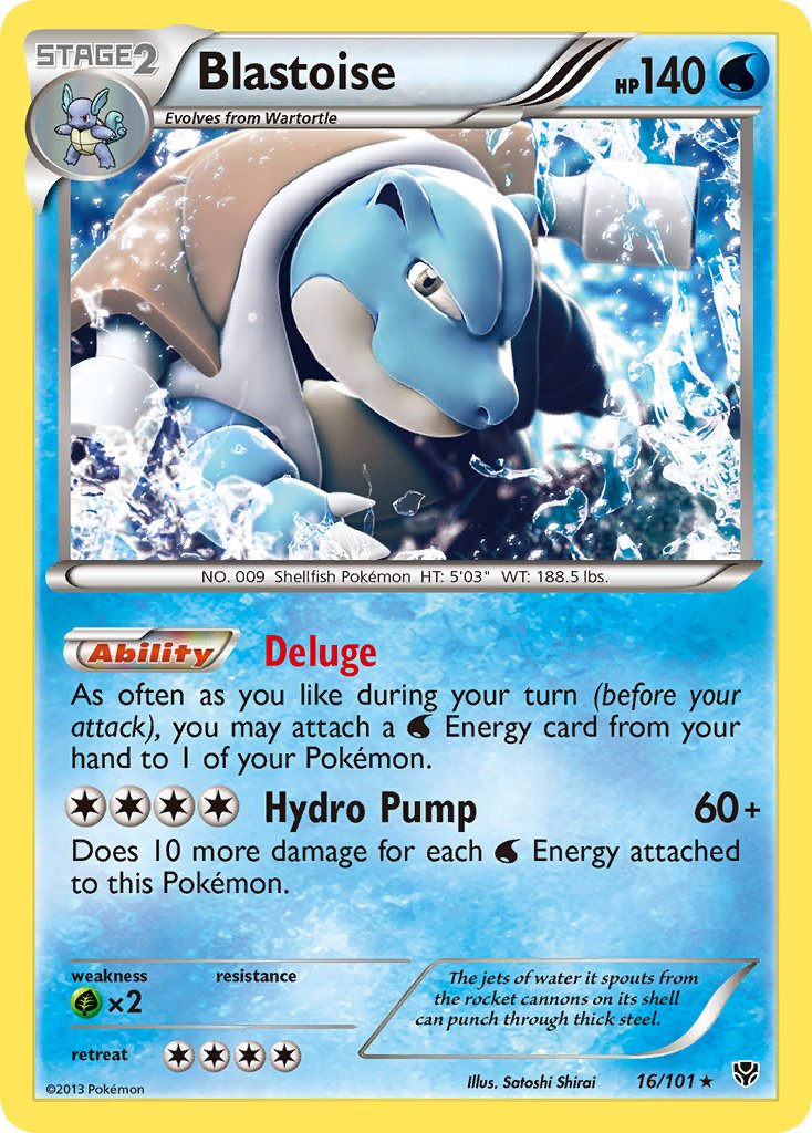 Blastoise (16/101) (Cosmos Holo) (Blister Exclusive) [Black & White: Plasma Blast] | Mindsight Gaming