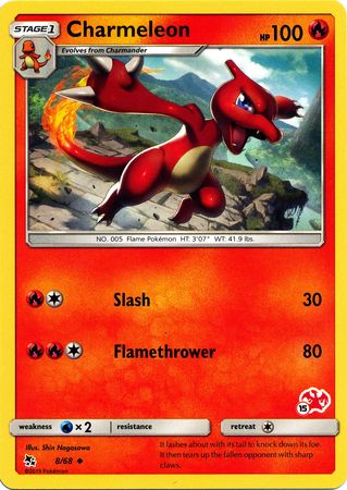 Charmeleon (8/68) (Charizard Stamp #15) [Battle Academy 2020] | Mindsight Gaming