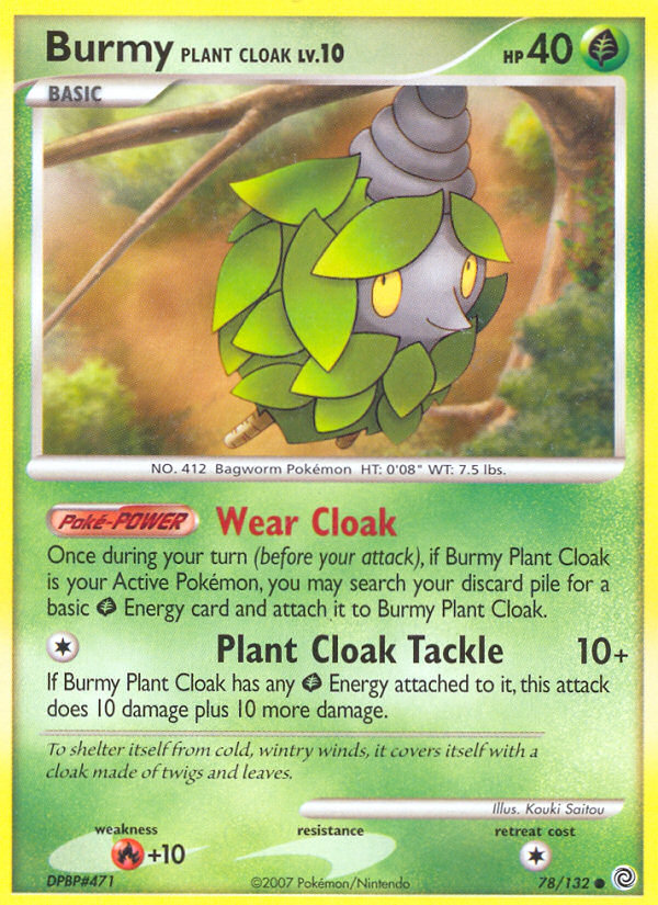 Burmy Plant Cloak (78/132) [Diamond & Pearl: Secret Wonders] | Mindsight Gaming