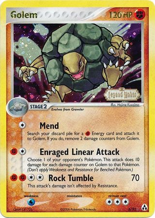 Golem (6/92) (Stamped) [EX: Legend Maker] | Mindsight Gaming