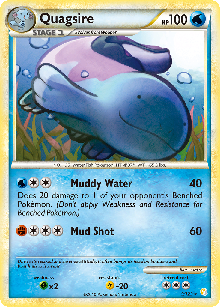 Quagsire (9/123) [HeartGold & SoulSilver: Base Set] | Mindsight Gaming