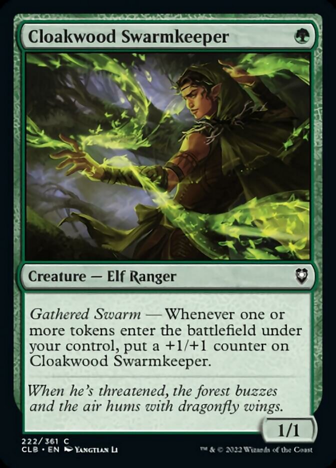 Cloakwood Swarmkeeper [Commander Legends: Battle for Baldur's Gate] | Mindsight Gaming