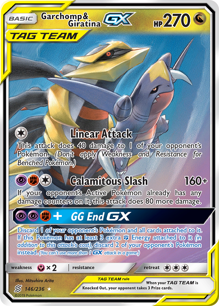 Garchomp & Giratina GX (146/236) [Sun & Moon: Unified Minds] | Mindsight Gaming