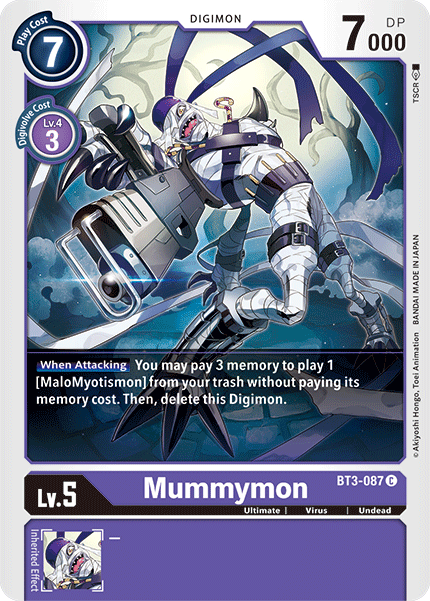 Mummymon [BT3-087] [Release Special Booster Ver.1.5] | Mindsight Gaming