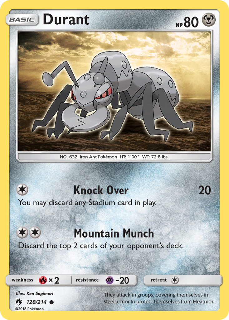 Durant (128/214) [Sun & Moon: Lost Thunder] | Mindsight Gaming