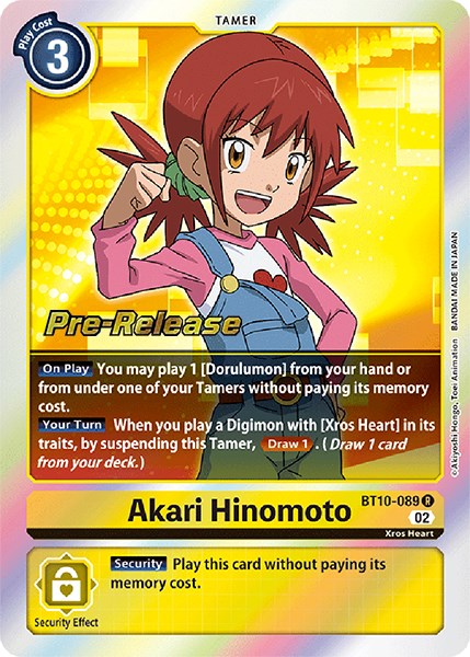 Akari Hinomoto [BT10-089] [Xros Encounter Pre-Release Cards] | Mindsight Gaming