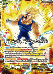 Vegeta // SS Vegeta, Fighting Instincts (Starter Deck Exclusive) (SD22-01) [Power Absorbed] | Mindsight Gaming