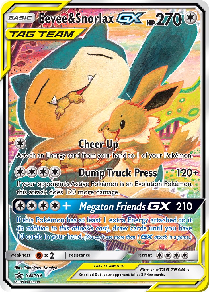 Eevee & Snorlax GX (SM169) [Sun & Moon: Black Star Promos] | Mindsight Gaming