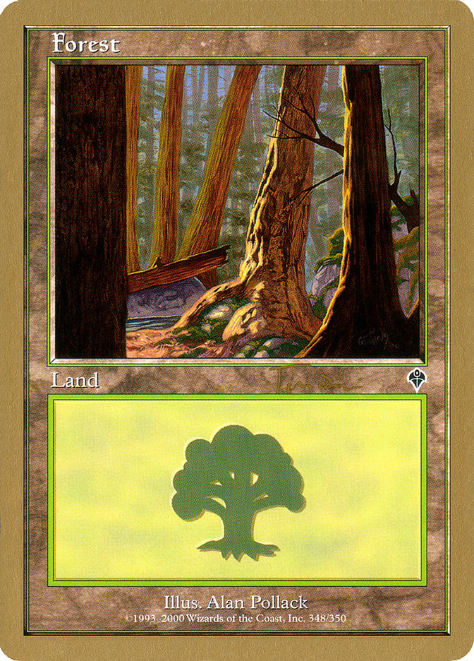 Forest (jt348a) (Jan Tomcani) [World Championship Decks 2001] | Mindsight Gaming