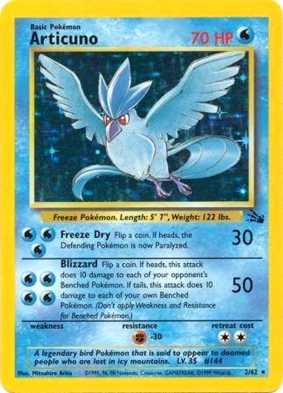 Articuno (2/62) [Fossil Unlimited] | Mindsight Gaming