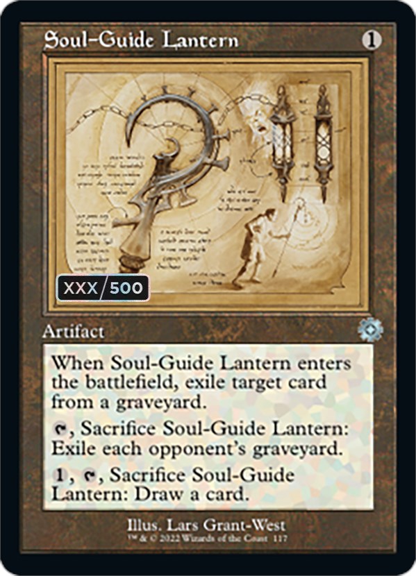 Soul-Guide Lantern (Retro Schematic) (Serial Numbered) [The Brothers' War Retro Artifacts] | Mindsight Gaming