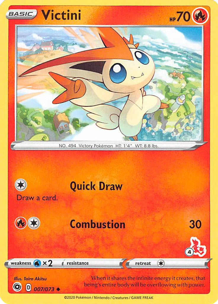 Victini (007/073) (Cinderace Stamp #4) [Battle Academy 2022] | Mindsight Gaming