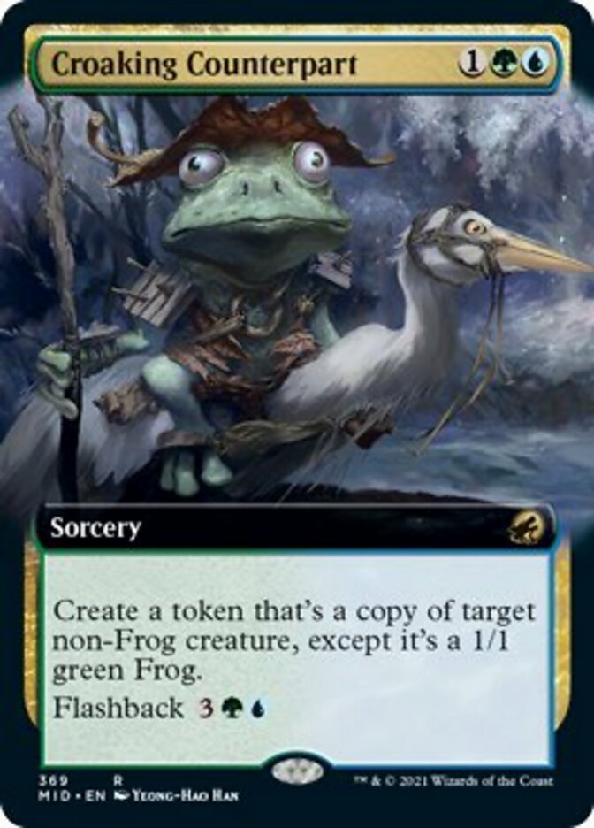 Croaking Counterpart (Extended) [Innistrad: Midnight Hunt] | Mindsight Gaming