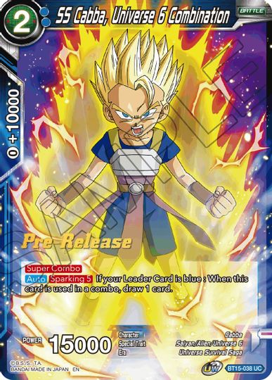 SS Cabba, Universe 6 Combination (BT15-038) [Saiyan Showdown Prerelease Promos] | Mindsight Gaming