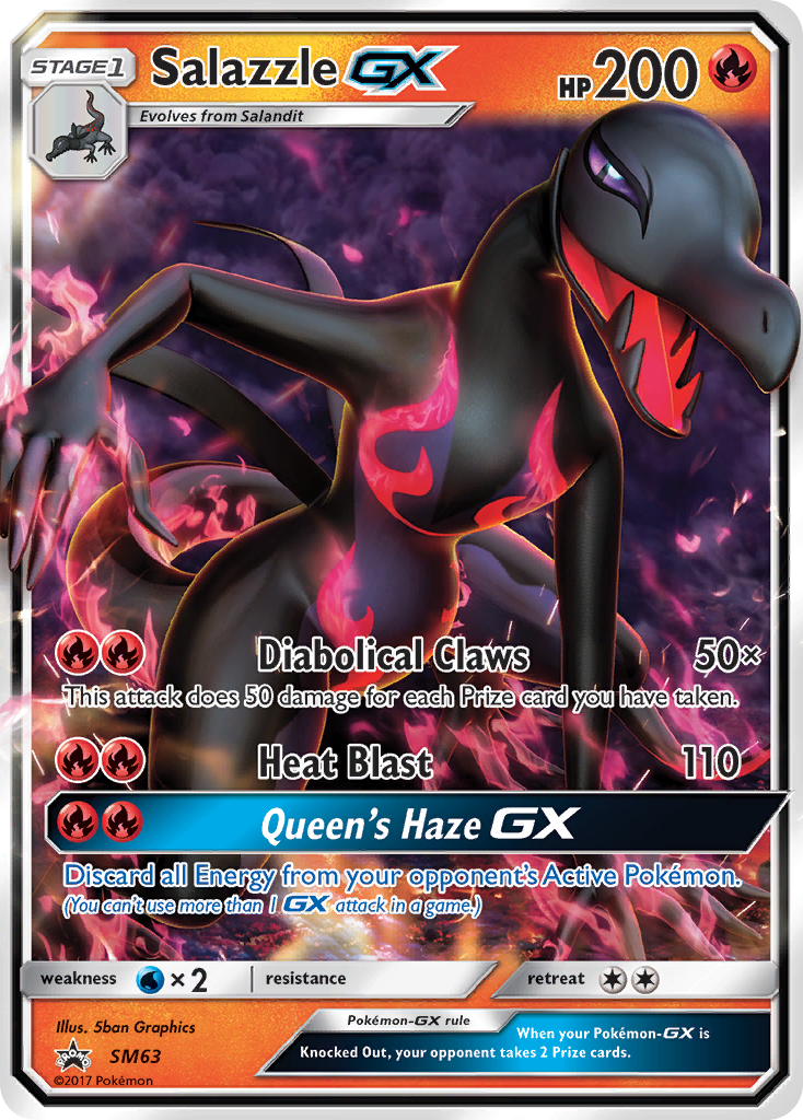 Salazzle GX (SM63) [Sun & Moon: Black Star Promos] | Mindsight Gaming