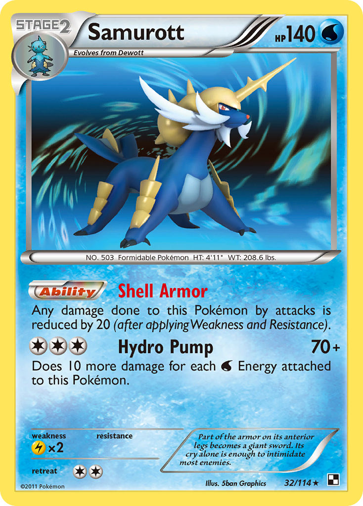 Samurott (32/114) [Black & White: Base Set] | Mindsight Gaming