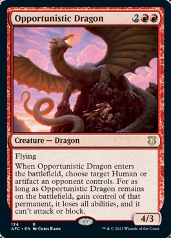 Opportunistic Dragon [Dungeons & Dragons: Adventures in the Forgotten Realms Commander] | Mindsight Gaming