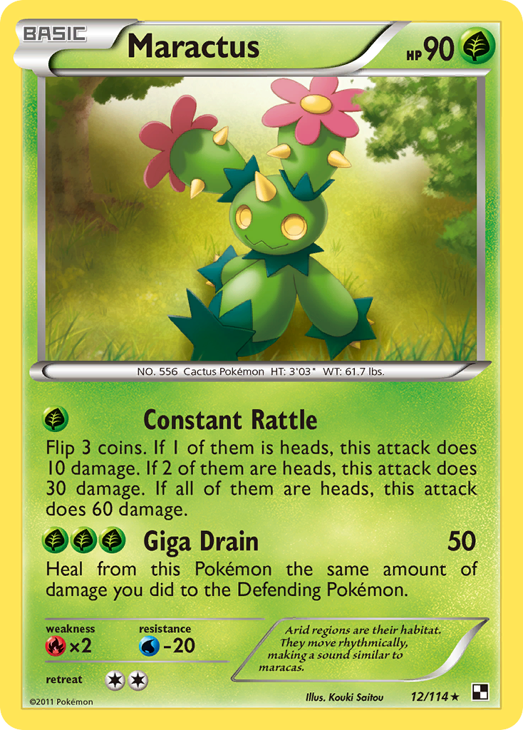 Maractus (12/114) [Black & White: Base Set] | Mindsight Gaming