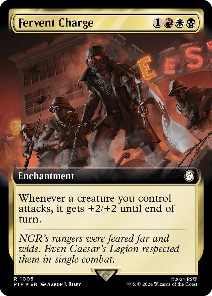 Fervent Charge (Extended Art) (Surge Foil) [Fallout] | Mindsight Gaming