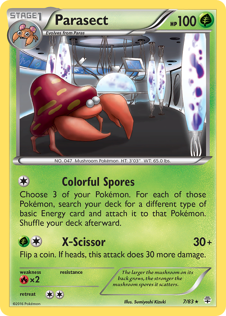 Parasect (7/83) [XY: Generations] | Mindsight Gaming