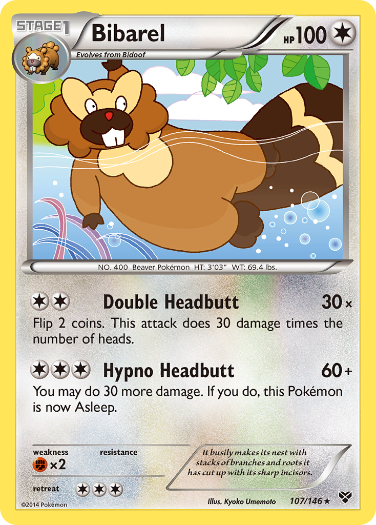 Bibarel (107/146) [XY: Base Set] | Mindsight Gaming