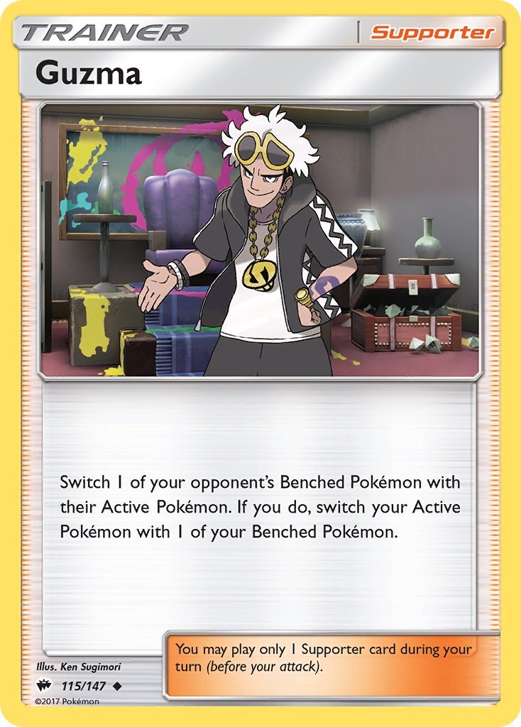 Guzma (115/147) [Sun & Moon: Burning Shadows] | Mindsight Gaming