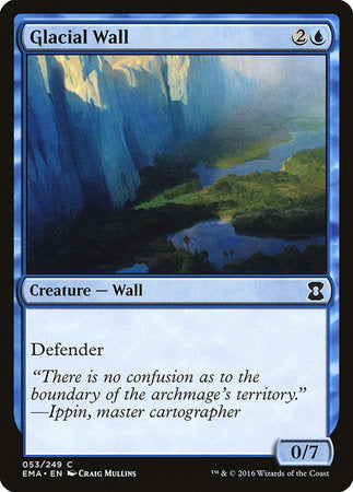 Glacial Wall [Eternal Masters] | Mindsight Gaming