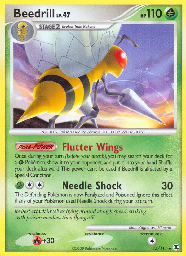 Beedrill (15/111) [Platinum: Rising Rivals] | Mindsight Gaming